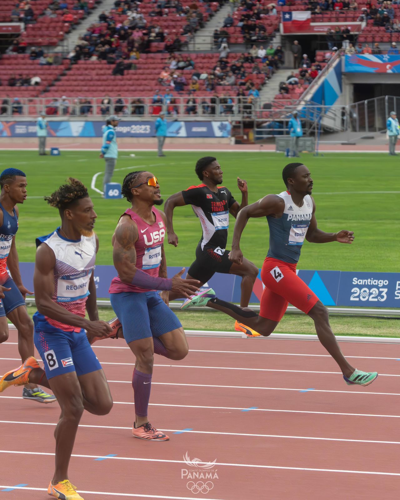 Alonso Edward clasifica a la Final de los 100 m en los Juegos Panamericanos Santiago 2023
