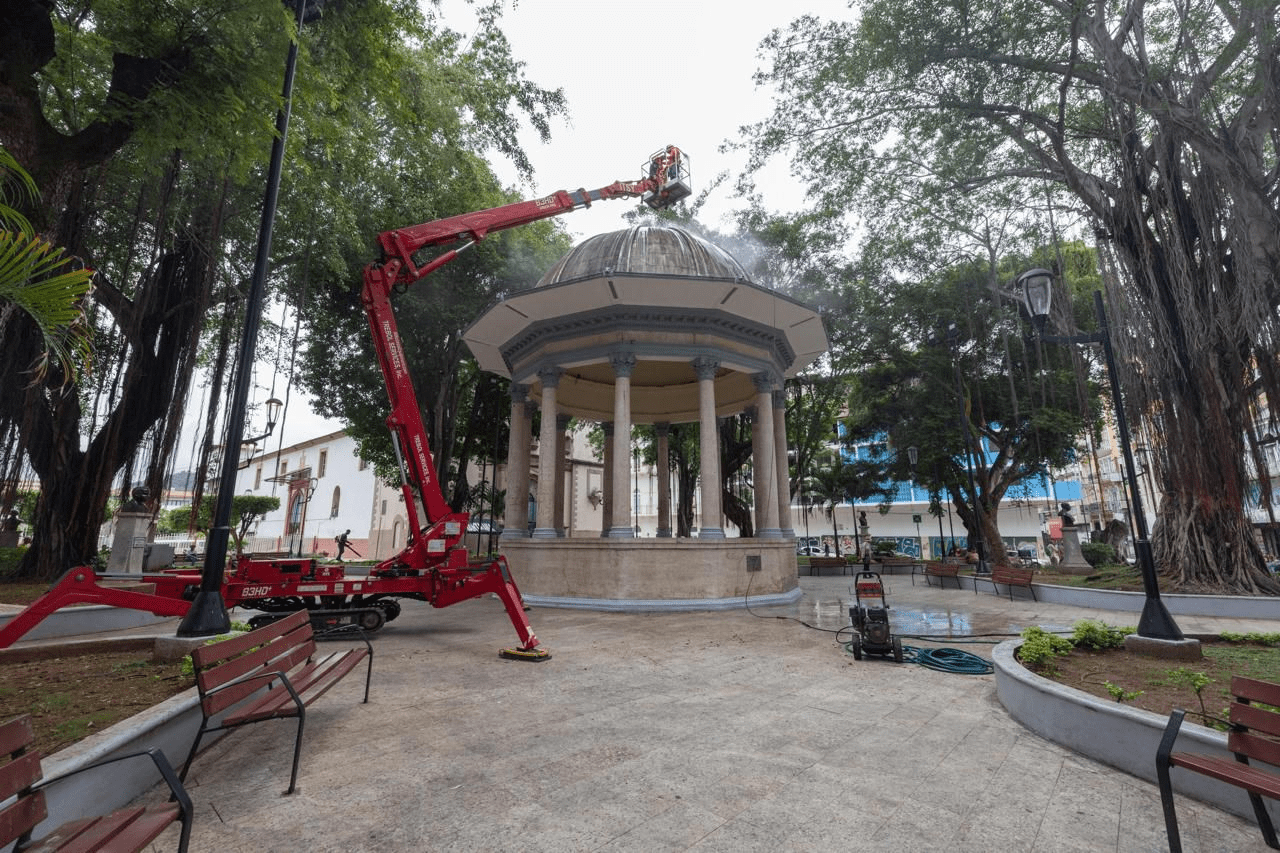La Alcaldía de Panamá revitaliza el parque de Santa Ana