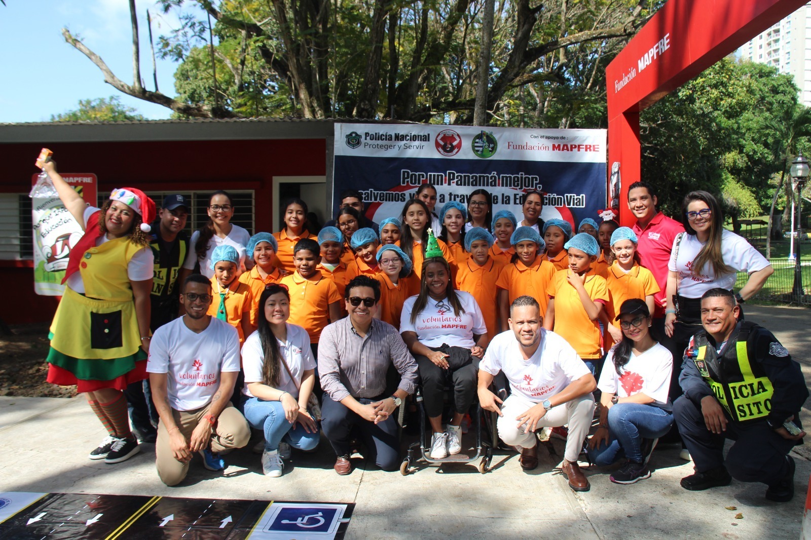 Educación vial para niños en el Parque Omar