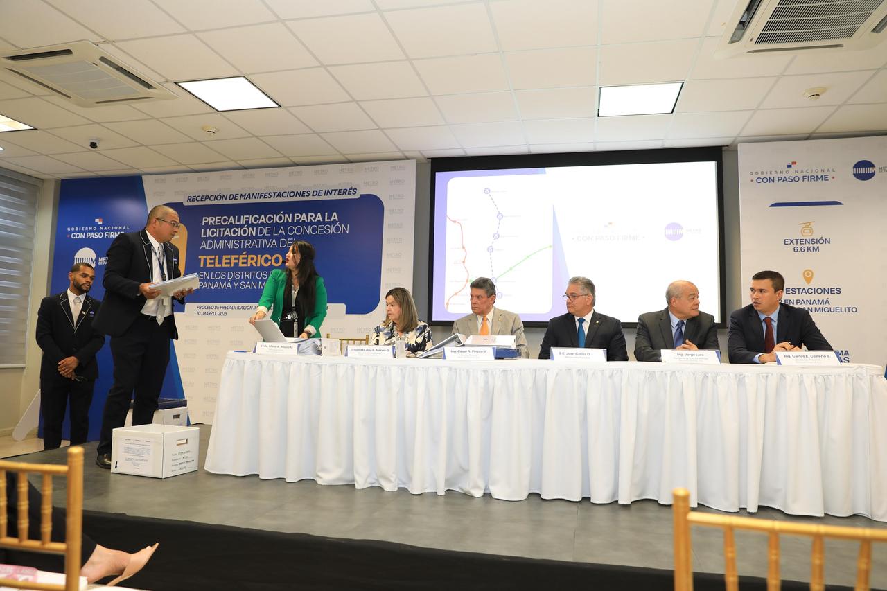 Dos consorcios presentan propuestas para el Teleférico Panamá-San Miguelito